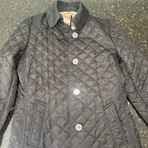 Burberry Black and Cream Quilted Jacket